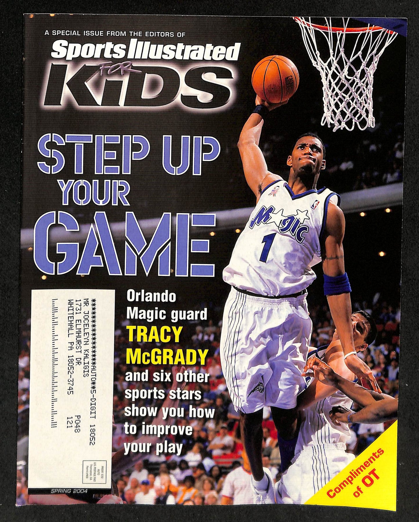 2004 Sports Illustrated for Kids Tracy McGrady Cover No Cards/Poster 211539