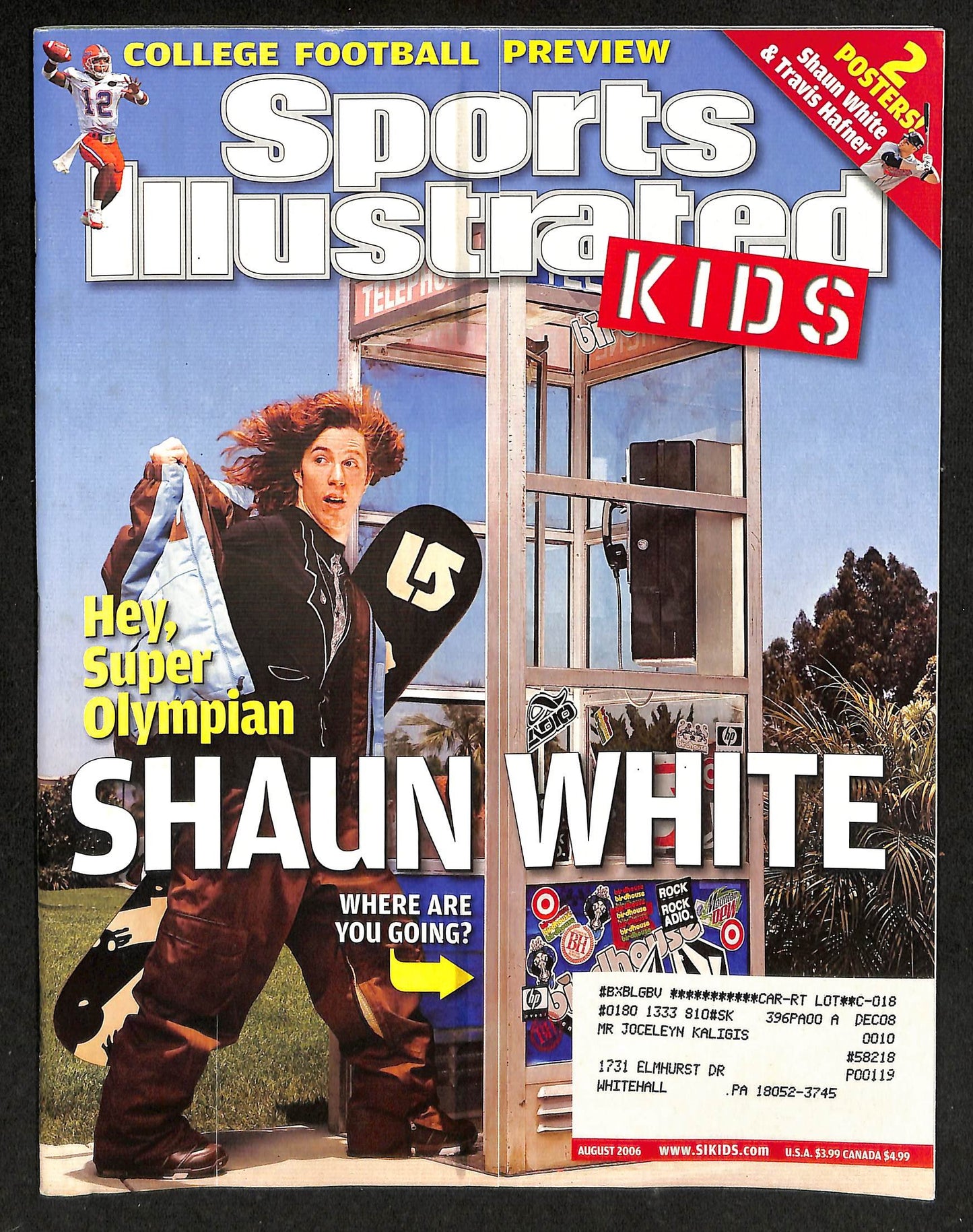 2006 Sports Illustrated for Kids Shaun White w/ Cards Greg Maddux 211542