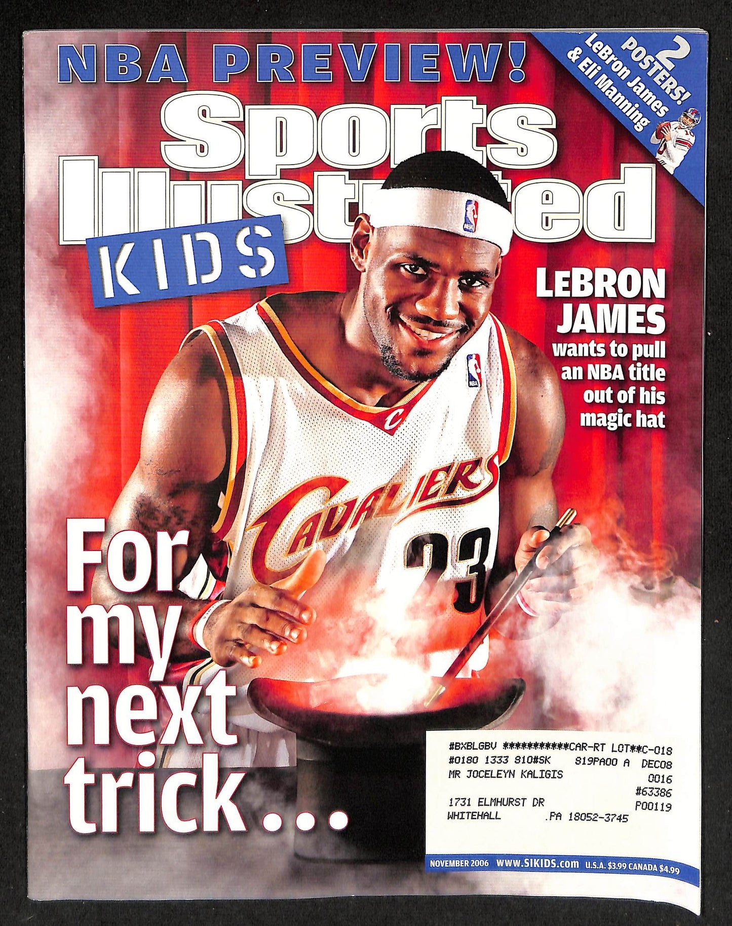 2006 Sports Illustrated for Kids LeBron James w/ Cards Mauer Beltran 211543