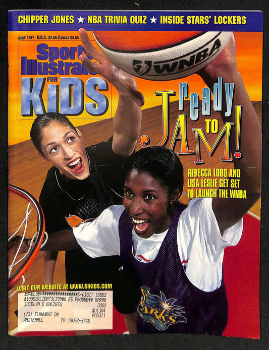 1997 Sports Illustrated for Kids Rebecca Lobo/Lisa Leslie w/ Cards Jeter 211548