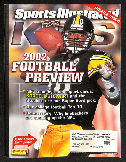2002 Sports Illustrated for Kids Kordell Stewart w/ Cards Bibby Berkman 211550