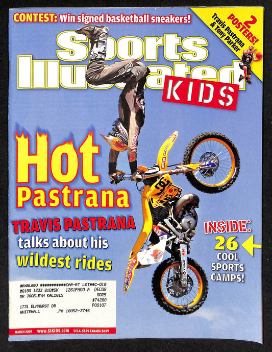 2007 Sports Illustrated for Kids Travis Pastrana w/ Cards Duncan Rivers 211555