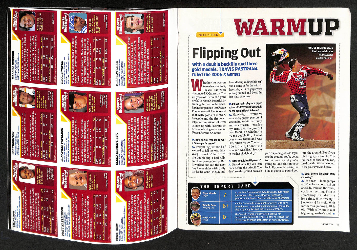 2006 Sports Illustrated for Kids Derek Jeter w/ Cards Swin Cash Wayne 211558