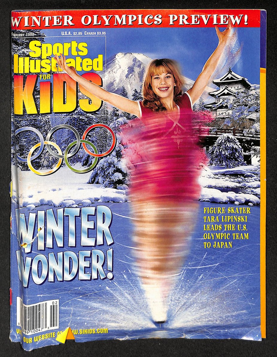 1998 Sports Illustrated for Kids Tara Lapinski w/ Cards Bonnie Blair 211531
