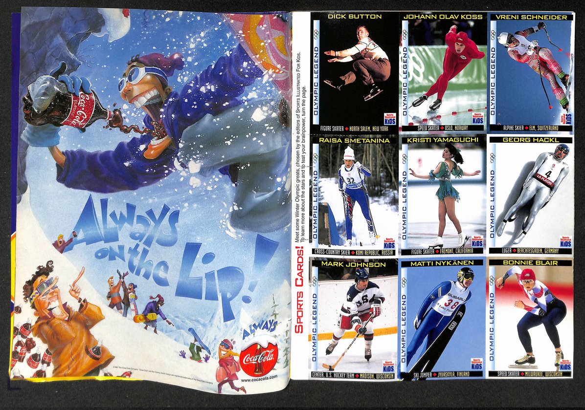 1998 Sports Illustrated for Kids Tara Lapinski w/ Cards Bonnie Blair 211531