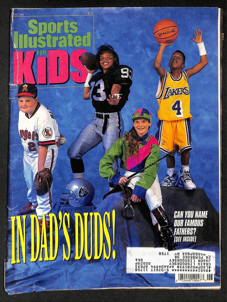 1991 Sports Illustrated for Kids Father's Day w/ Cards Holland Palmero 211532