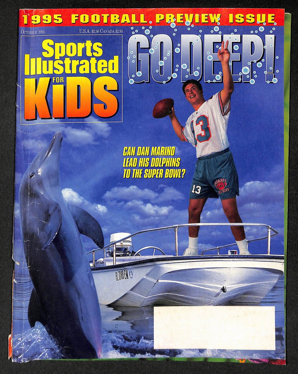 1995 Sports Illustrated for Kids Dan Marino w/ Cards McGwire Drexler 211533