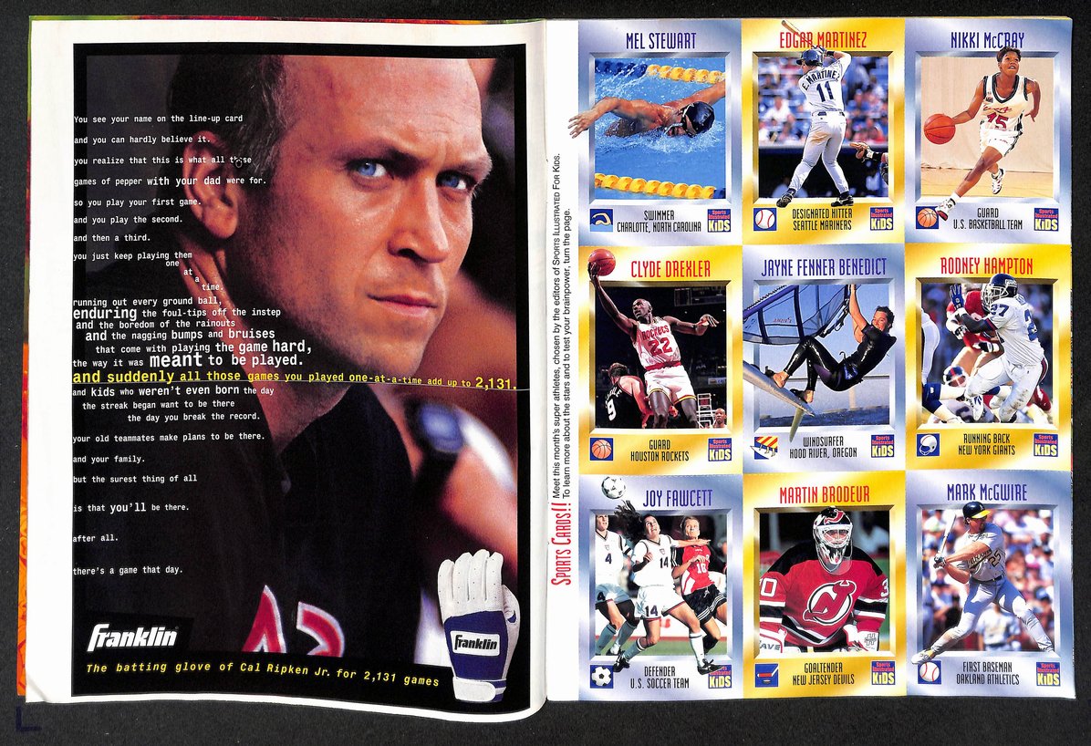 1995 Sports Illustrated for Kids Dan Marino w/ Cards McGwire Drexler 211533