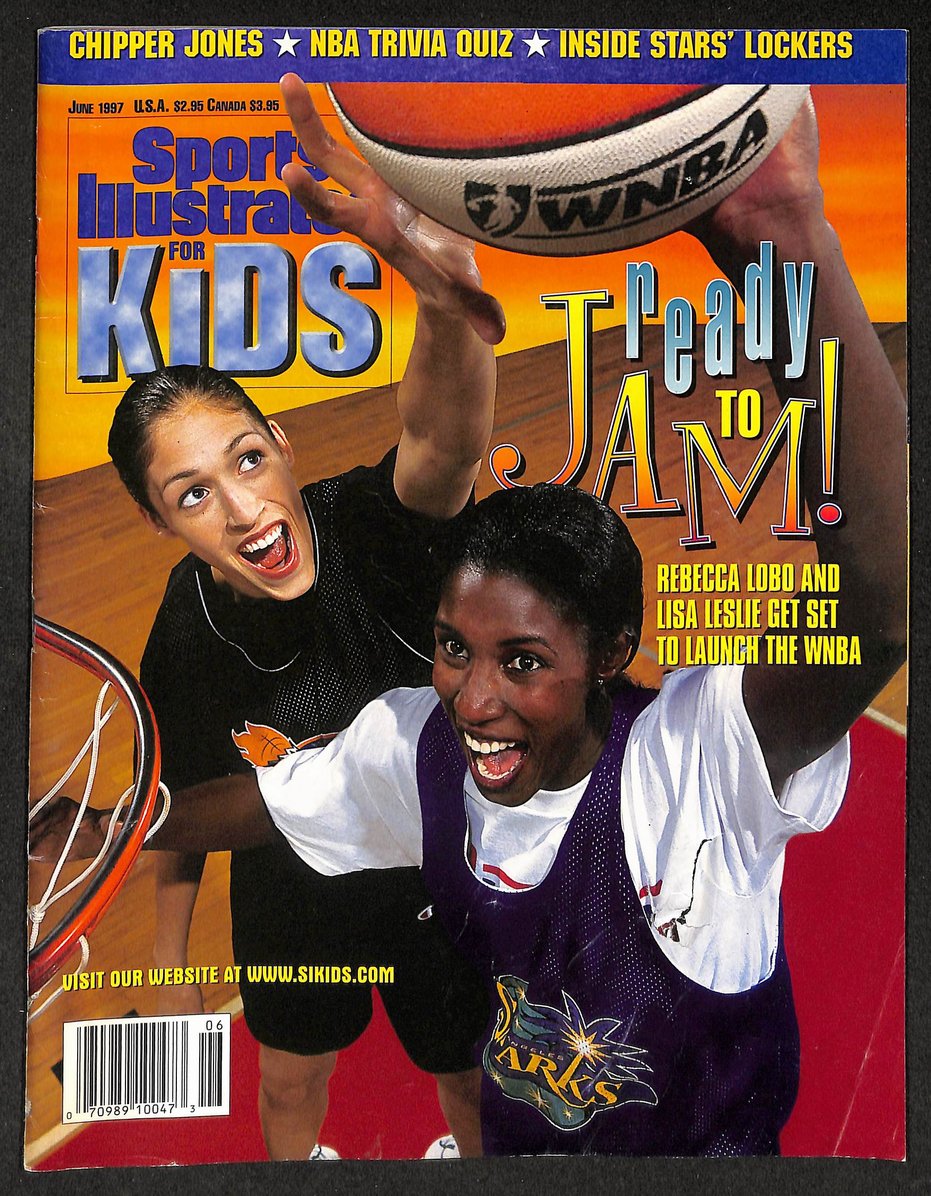 1997 Sports Illustrated for Kids Rebecca Lobo/Lisa Leslie w/ Cards Jeter 211536