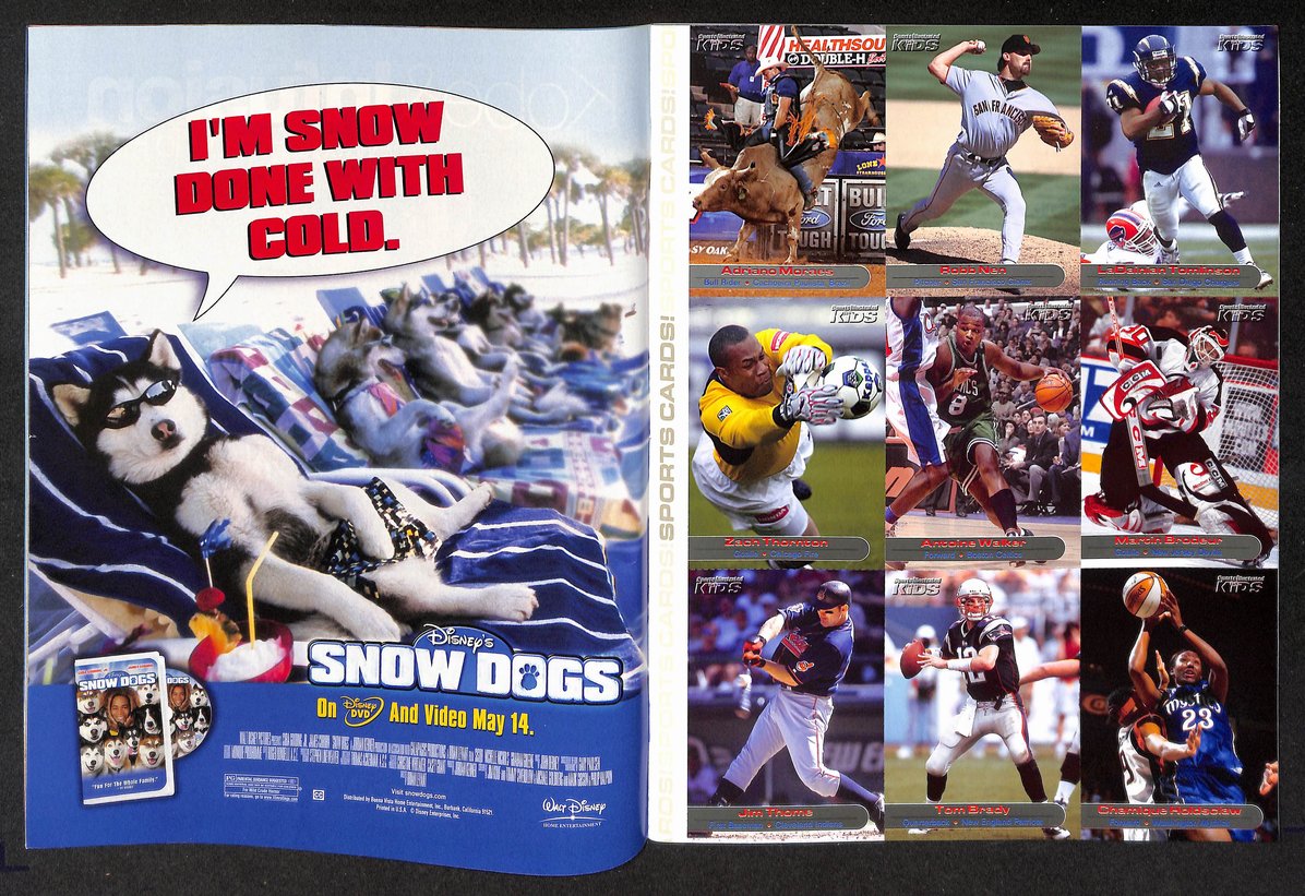 2002 Sports Illustrated for Kids Kobe Bryant w/ Cards Tom Brady RC 211537