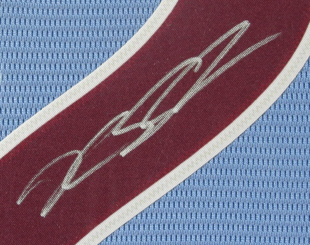 Kyle Schwarber Signed Blue Baseball Jersey Phillies Framed PSA/DNA 210013