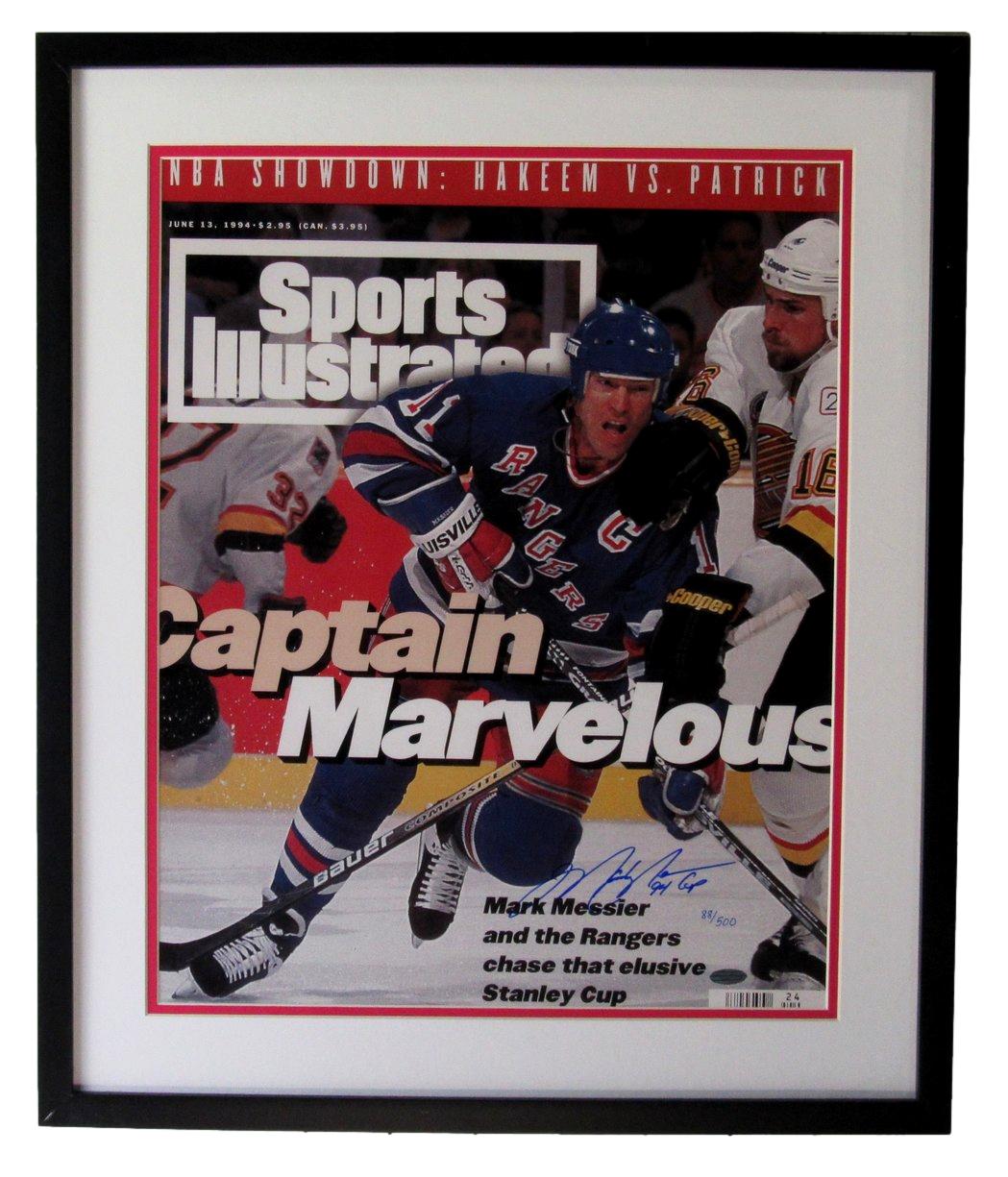 Mark Messier Rangers Signed 16x20 Sports Illustrated Framed Photo Steiner IXL19
