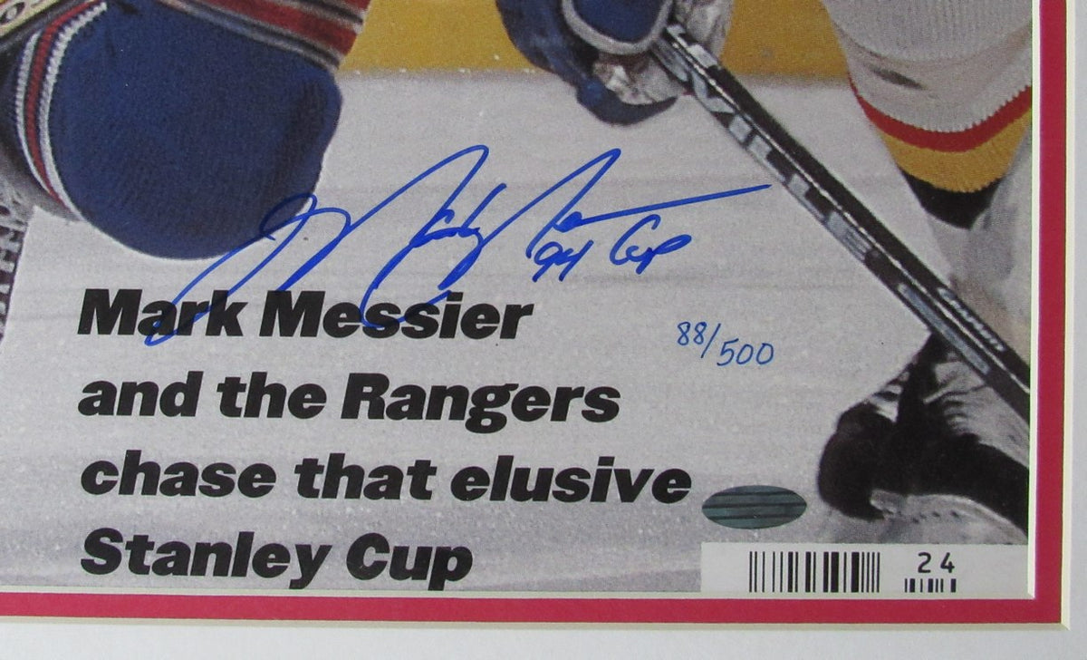 Mark Messier Rangers Signed 16x20 Sports Illustrated Framed Photo Steiner IXL19