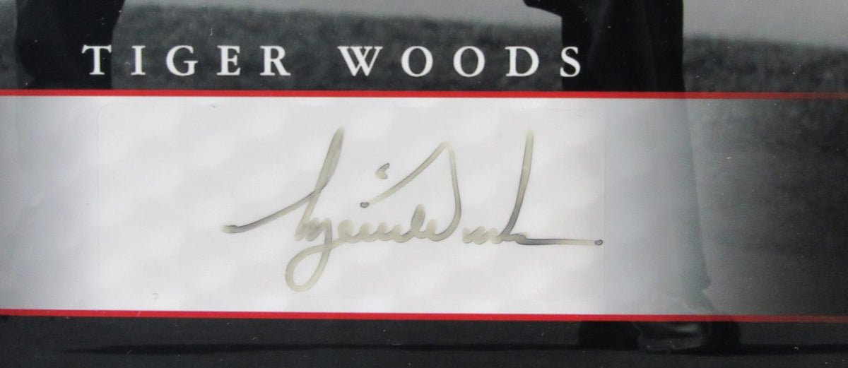 2008 Tiger Woods Unused Ticket Set 34x23 Framed + 8x10 Photo Signed UD COA IXL09