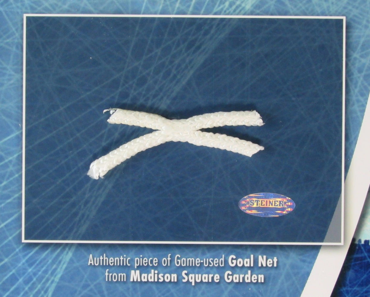 Henrik Lundqvist HOF Rangers Game Used Goal Net Collage Framed  Steiner IXL19