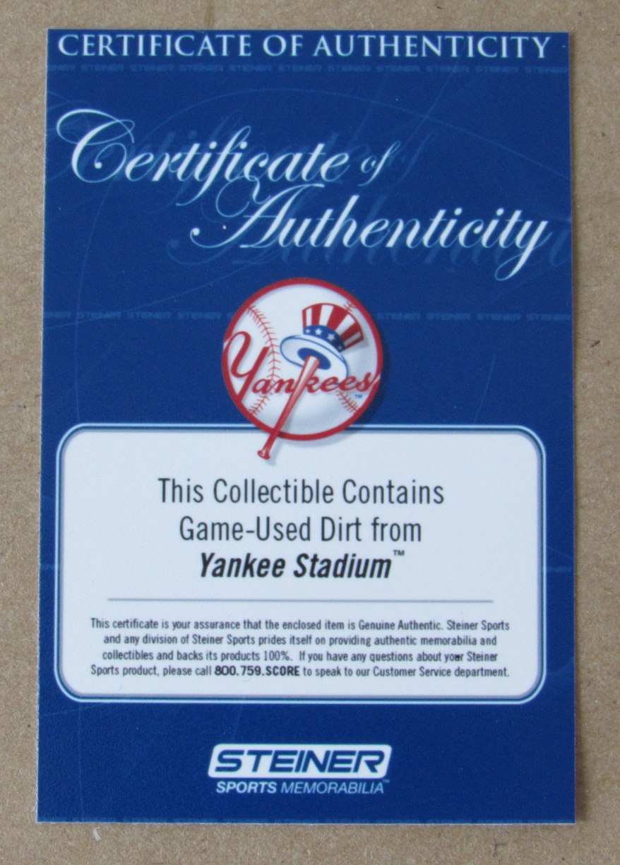 New York Yankees Framed The Man Cave Game Used Dirt 11x22 Collage Steiner IXL22