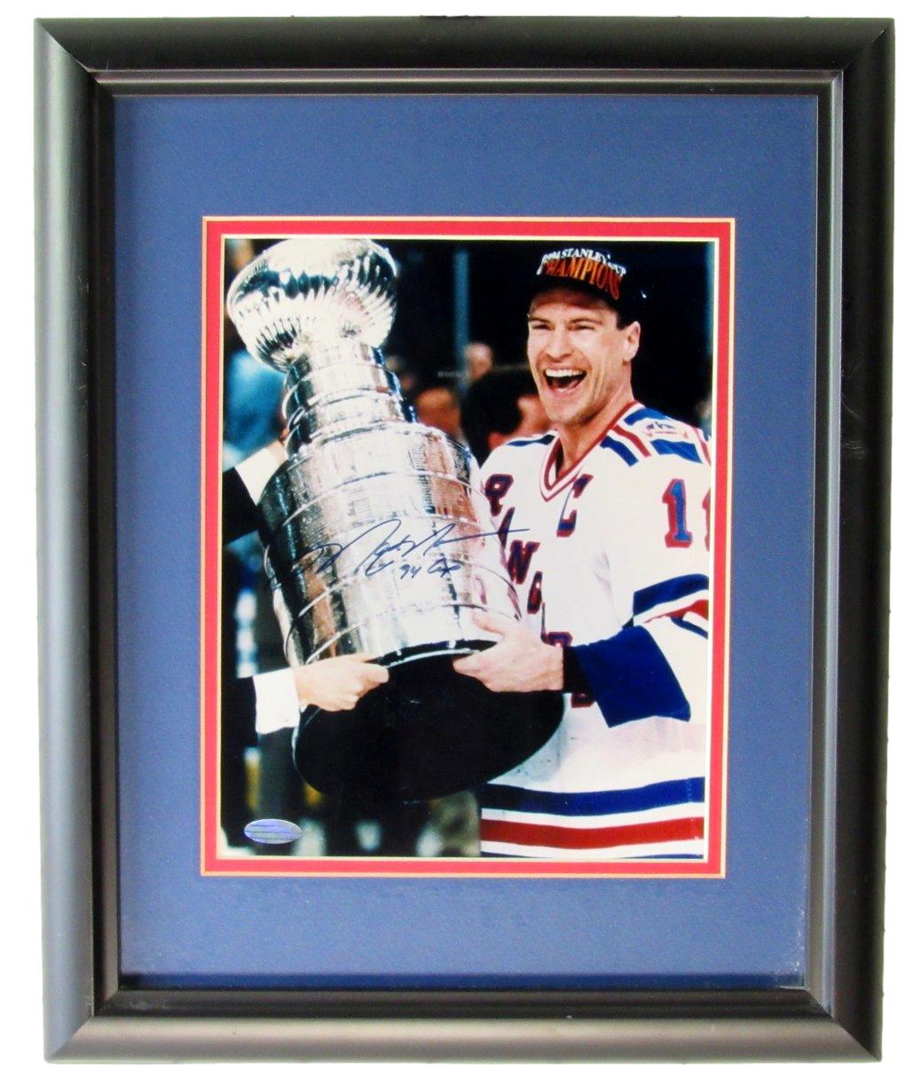 Mark Messier Rangers Signed 1994  8x10 Stanley Cup Framed Photo Steiner IXL15