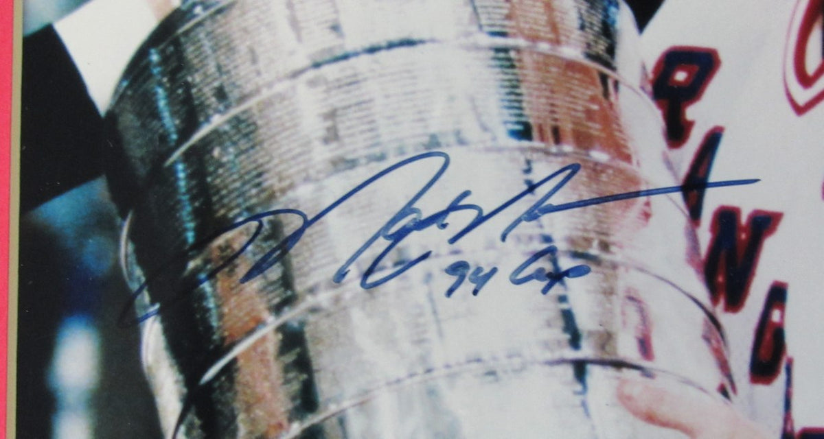 Mark Messier Rangers Signed 1994  8x10 Stanley Cup Framed Photo Steiner IXL15