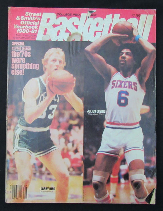 1980-81 Street and Smiths College Prep Pro Basketball Yearbook Bird Cover 199994