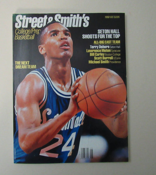 1992-93 Street and Smiths College Prep Basketball Yearbook Dehere Cover 200000