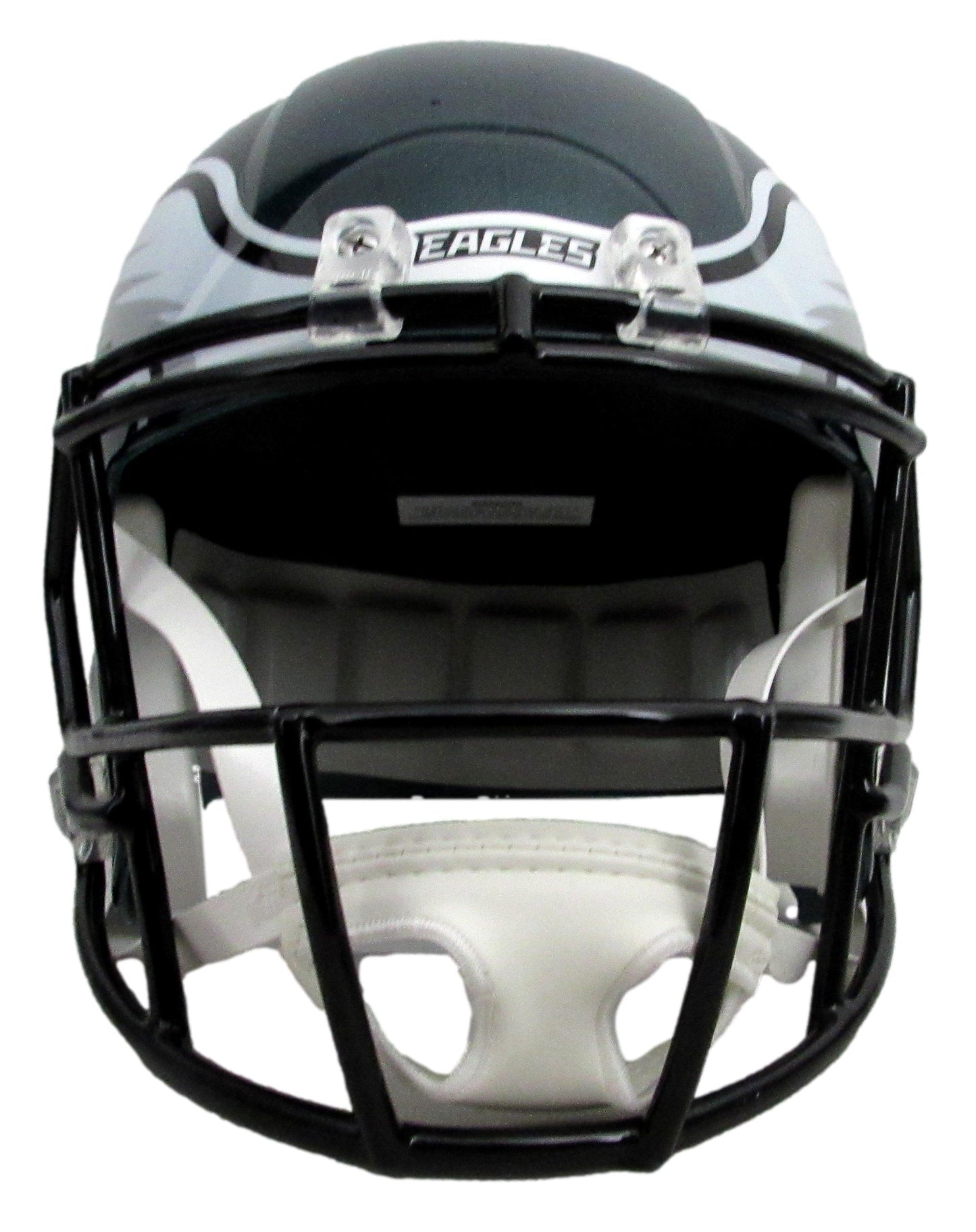 Quinyon Mitchell Signed Speed Replica Full Size Green Helmet Eagles JSA 210356