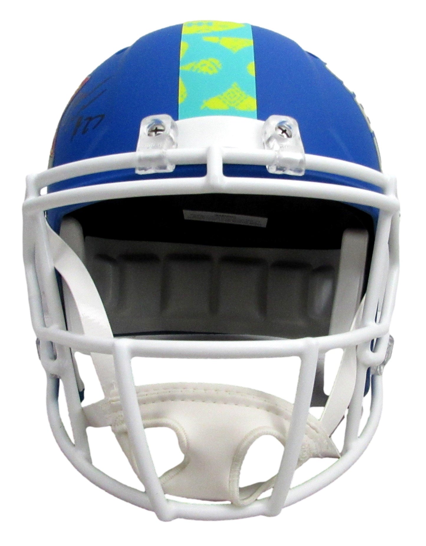 Quinyon Mitchell Signed Speed Replica Full Size Blue SB LIX Helmet Eagles JSA