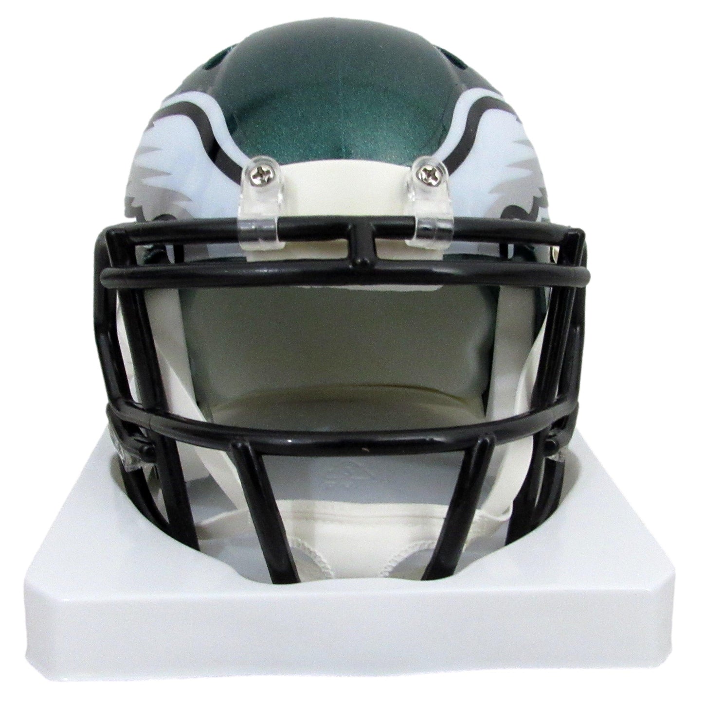 Quinyon Mitchell Signed/Auto Speed Replica Mini Green Helmet Eagles JSA 210353