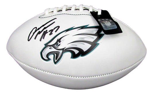 Quinyon Mitchell Signed/Autographed White Eagles Logo Football JSA 210355