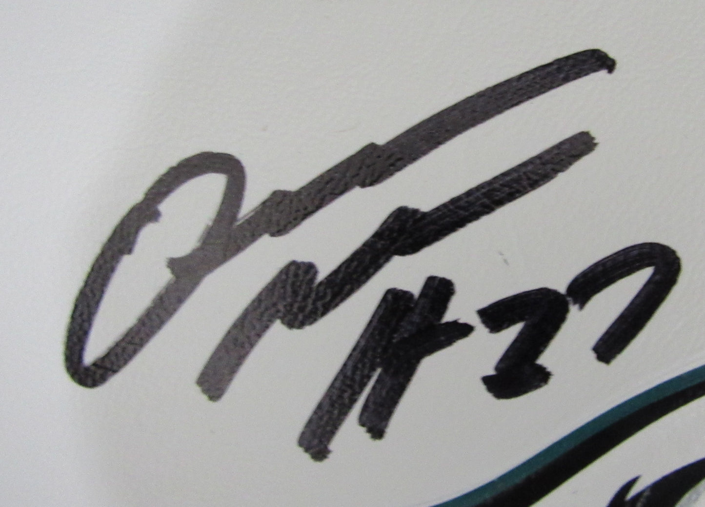 Quinyon Mitchell Signed/Autographed White Eagles Logo Football JSA 210355
