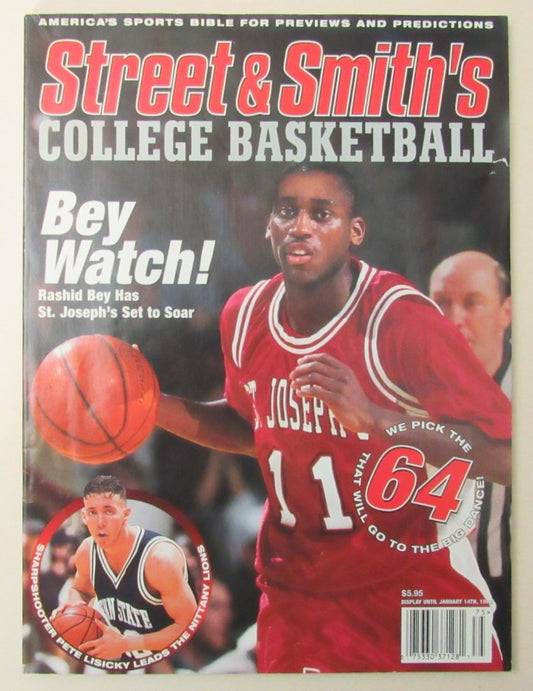 1997 Street and Smiths College Basketball Yearbook Rashid Bey Cover 200012