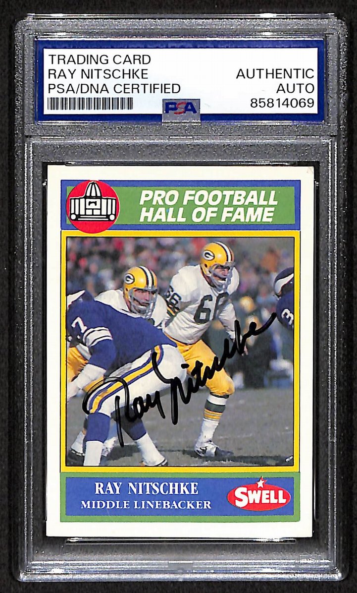 Ray Nitschke HOF Signed/Autographed 1990 Swell Card #96 PSA/DNA 209397