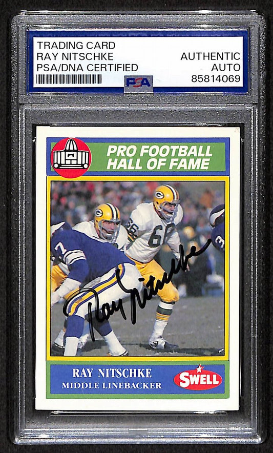 Ray Nitschke HOF Signed/Autographed 1990 Swell Card #96 PSA/DNA 209397
