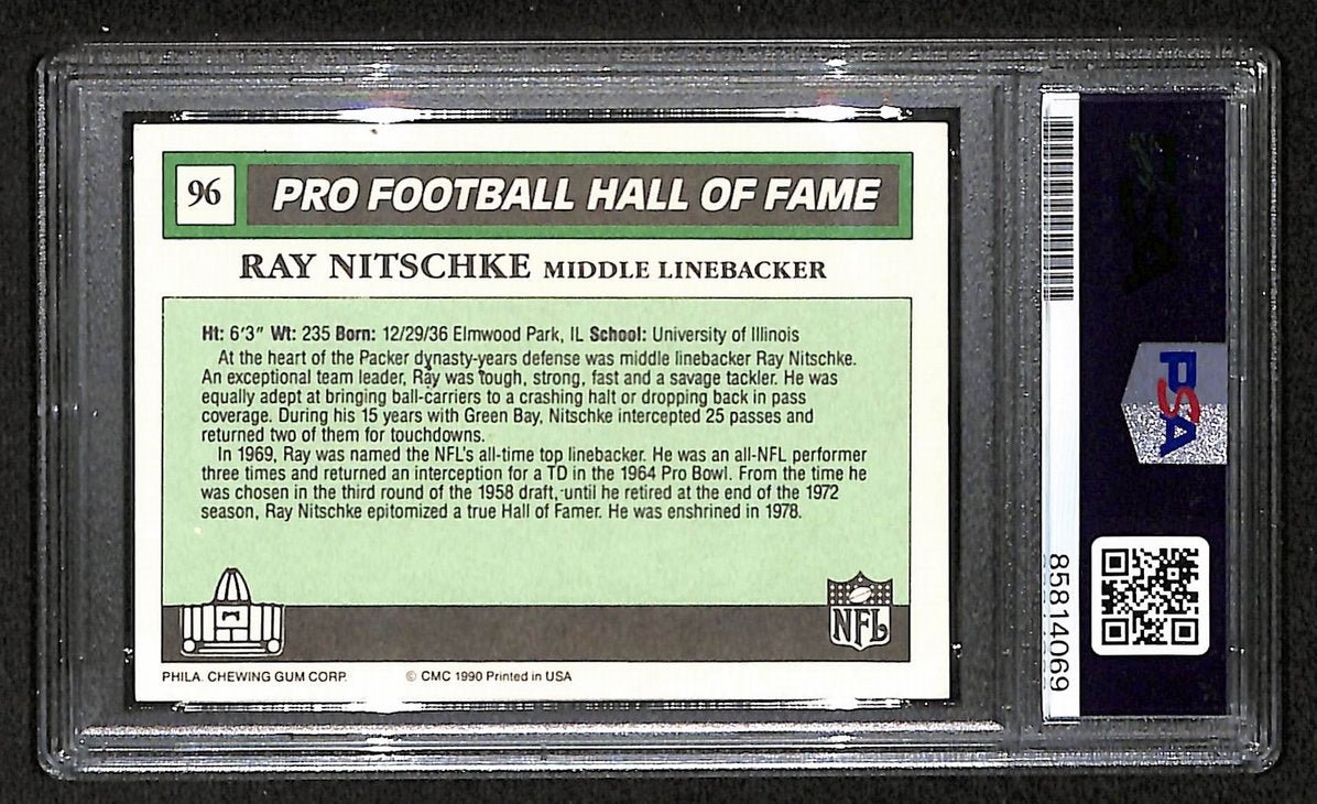 Ray Nitschke HOF Signed/Autographed 1990 Swell Card #96 PSA/DNA 209397