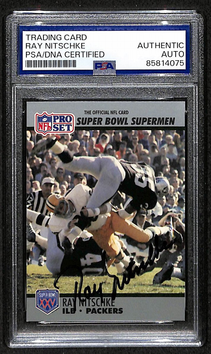 Ray Nitschke HOF Signed/Autographed 1990 Pro Set Card #92 PSA/DNA 209399