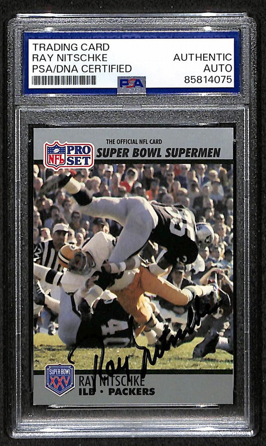 Ray Nitschke HOF Signed/Autographed 1990 Pro Set Card #92 PSA/DNA 209399