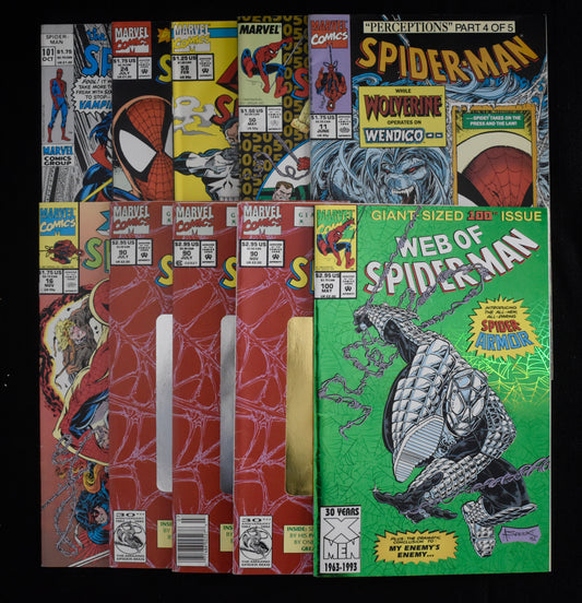 Lot of (18) Marvel Comics Web of Spiderman, Ghostrider, The Punisher IXL39