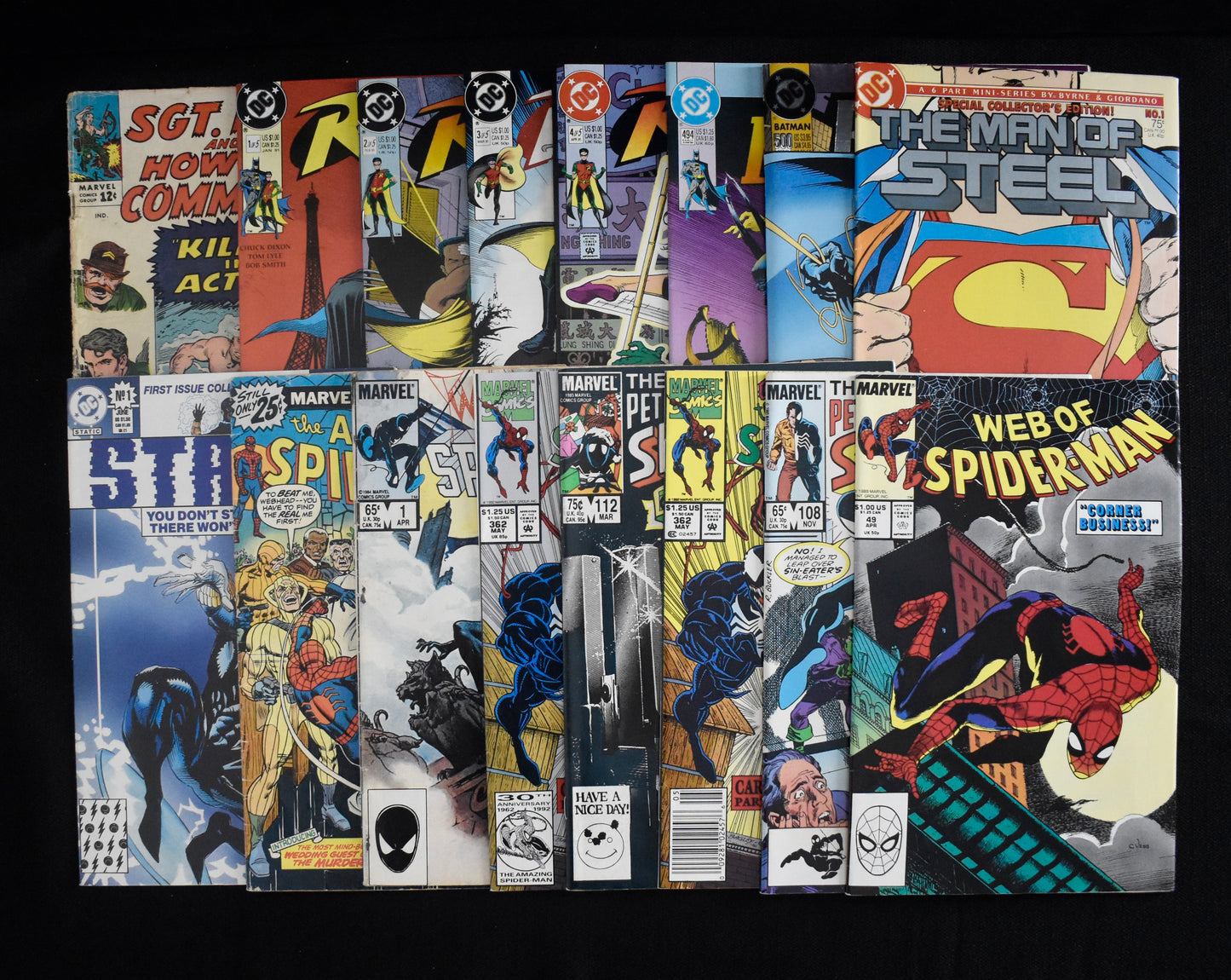 Lot of (26) Assorted DC/Marvel Comics Batman, Robin, The Amazing Spiderman IXL37