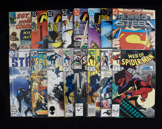 Lot of (26) Assorted DC/Marvel Comics Batman, Robin, The Amazing Spiderman IXL37