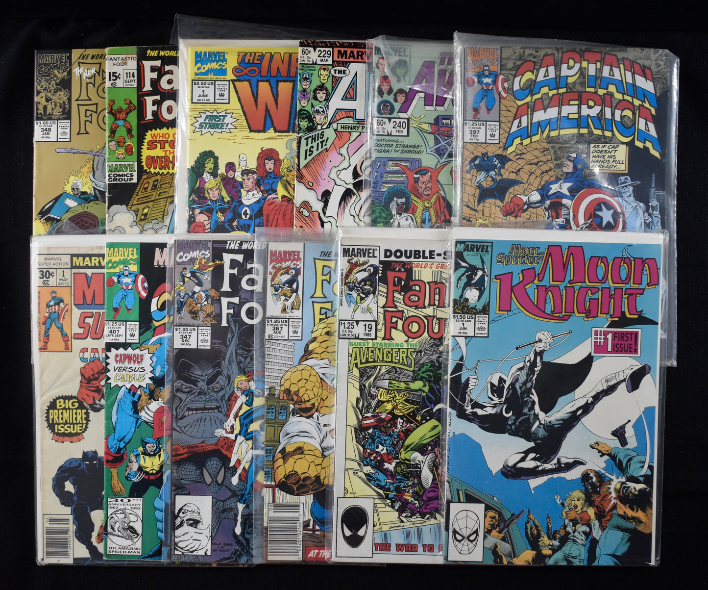 Lot of (75) Marvel Comics The Punisher, Silver Surfer, Darkhawk Moon Night IXL42