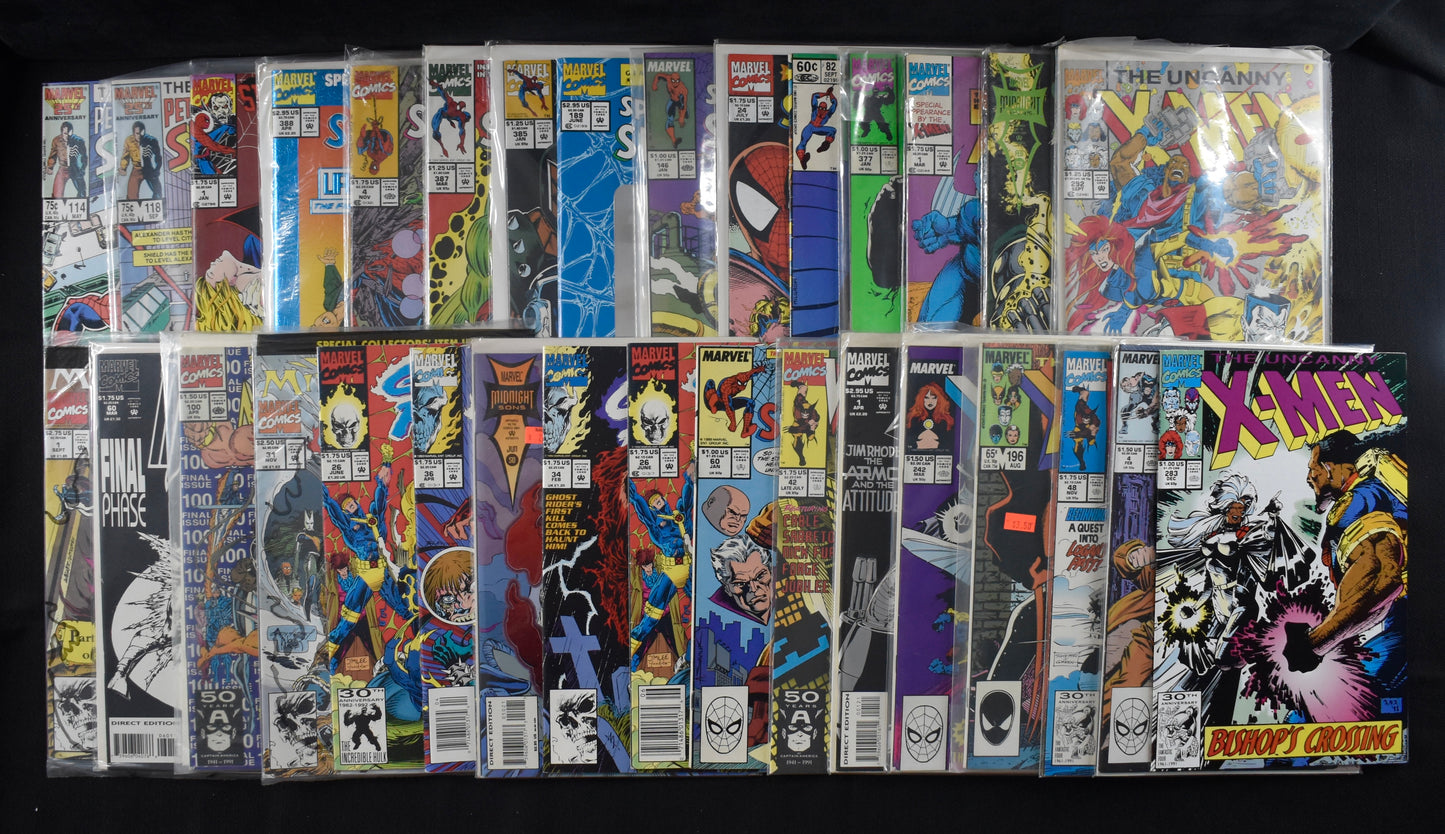 Lot of (100) Marvel Comics X-Men, Spiderman, Wolverine, New Mutants  IXL41