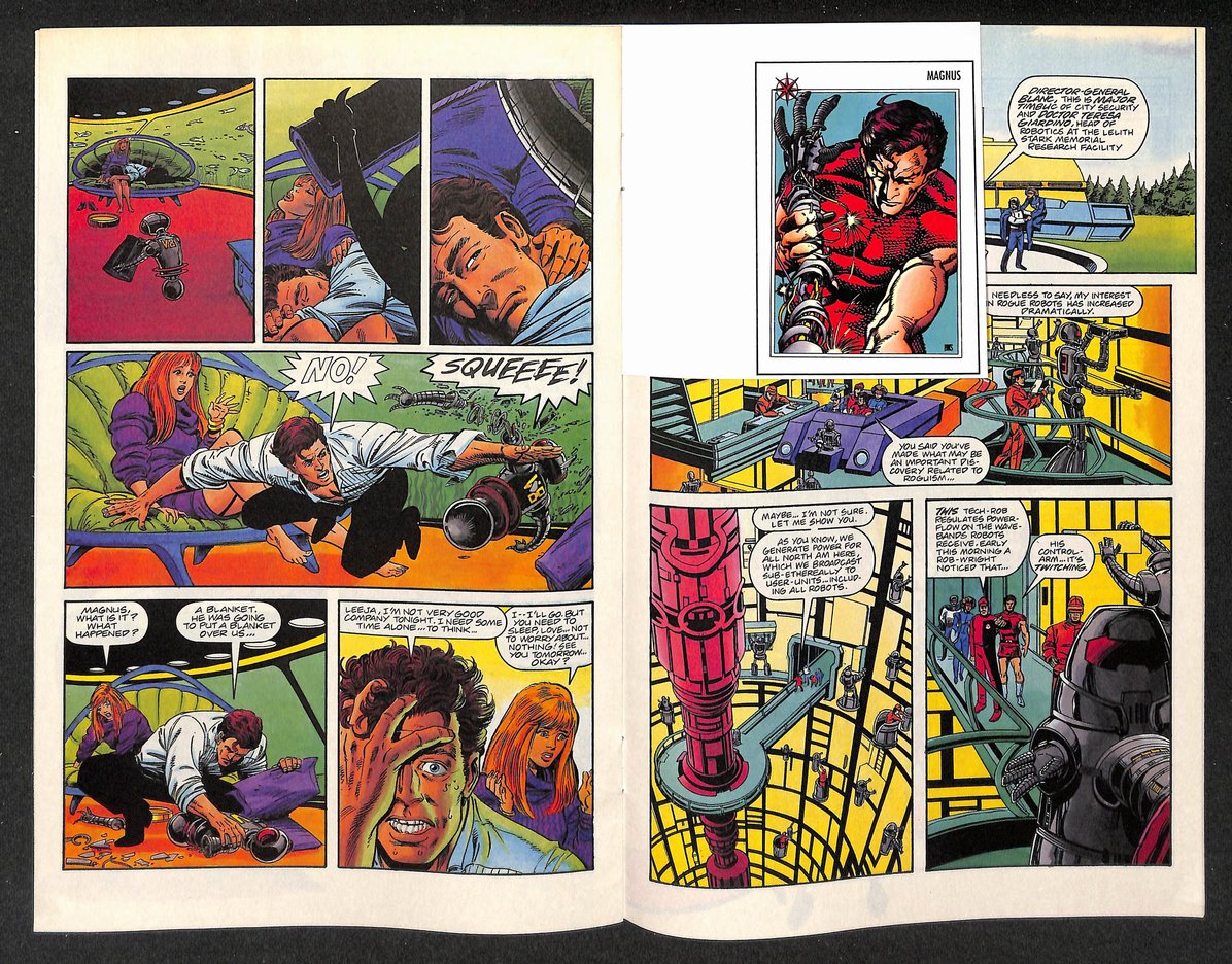 Magnus Robot Fighter 1992 No. 0 Comic 1st Print w/Card Insert IXL27