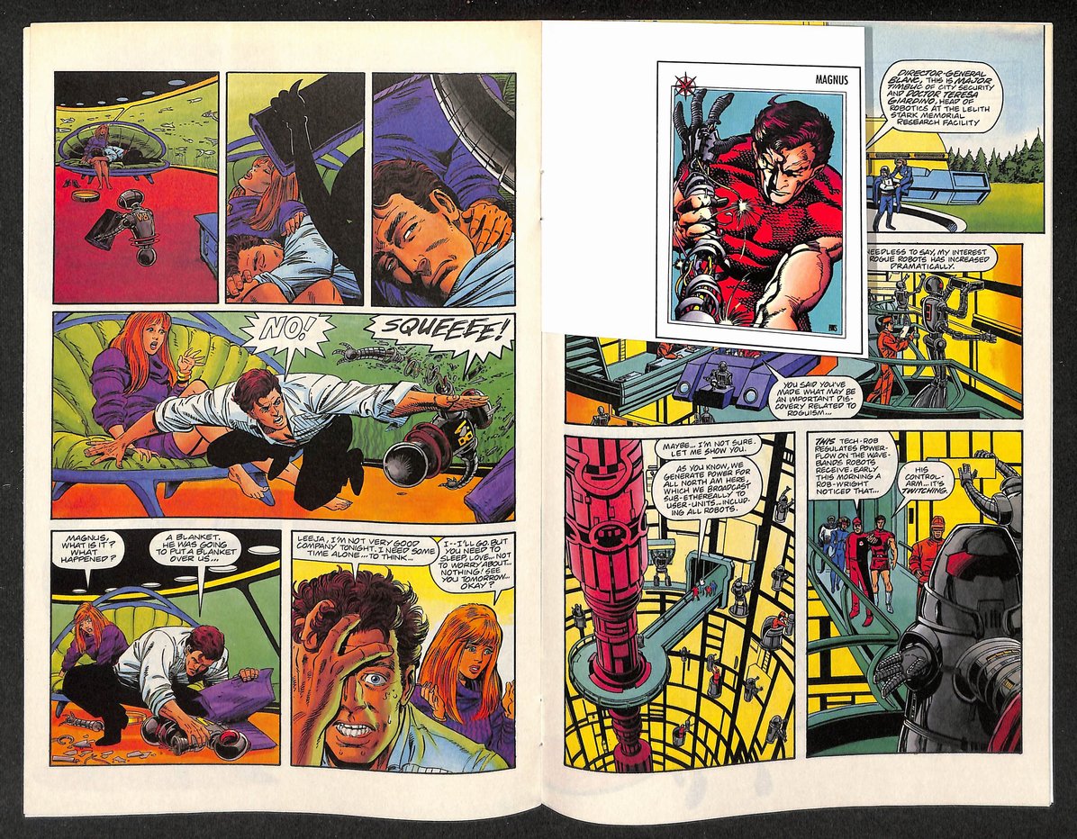 Magnus Robot Fighter 1992 No. 0 Comic 1st Print w/Card Insert IXL28