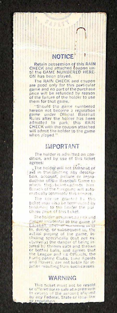 1978 ALCS Game 3 Royals vs Yankees Ticket Stub Jackson, Munson, Brett HR IXL47