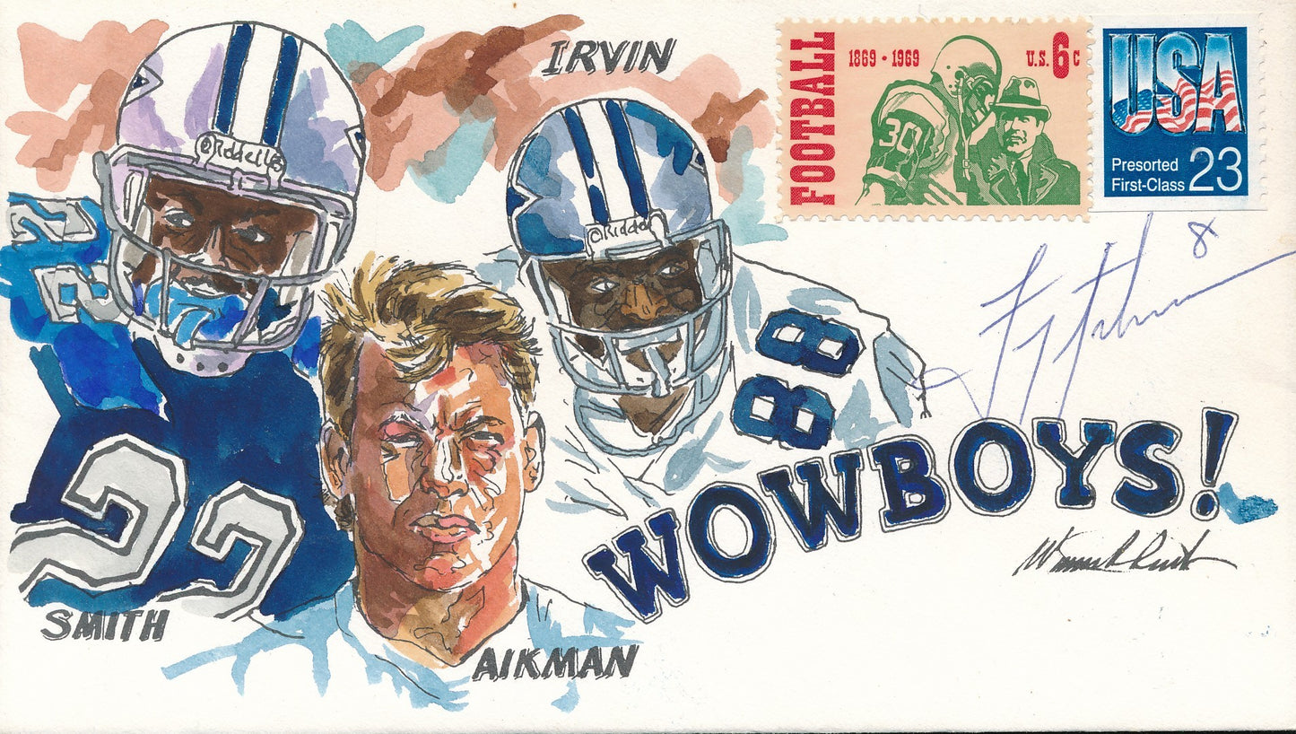Troy Aikman HOF Signed/Auto FDC Envelope Dallas Cowboys PSA/DNA 210357