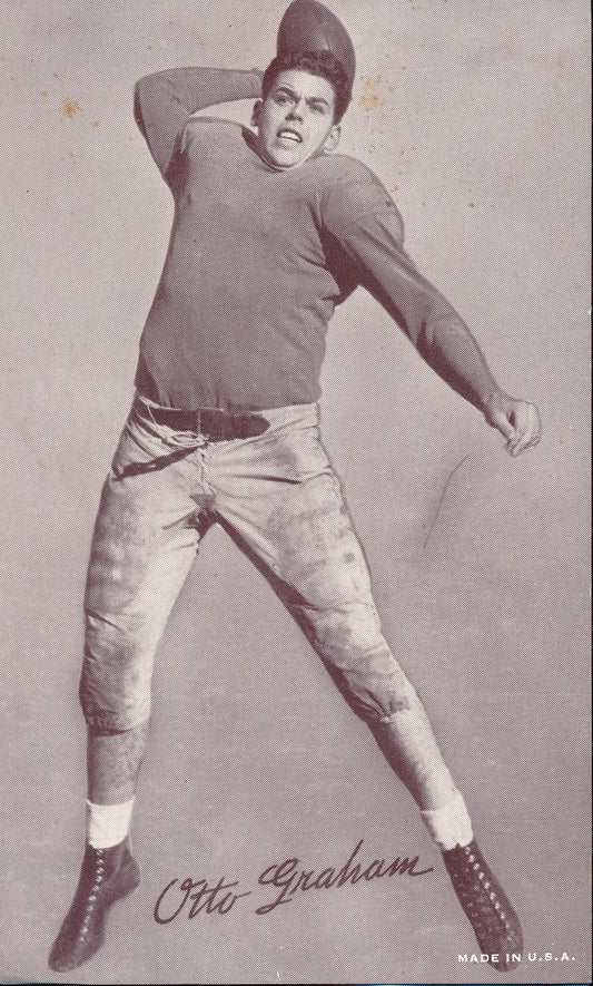 1948-52 Exhibits Postcard Otto Graham Cleveland Browns 210362
