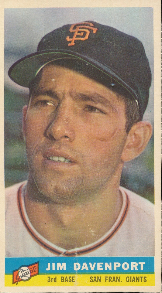 Jim Davenport San Francisco Giants 1959 Bazooka Baseball Card 210363