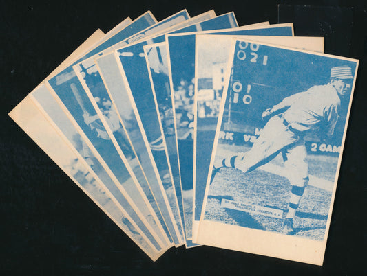 Lot of (10) 1974 Blue TCMA Reprint Postcards Philadelphia Athletics 210364