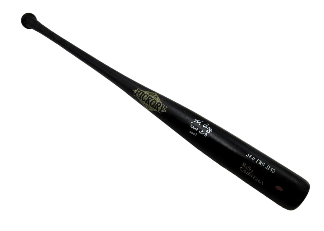 Melky Cabrera New York Yankees Game Used Signed/Auto 2007 Old Hickory Bat IXL58