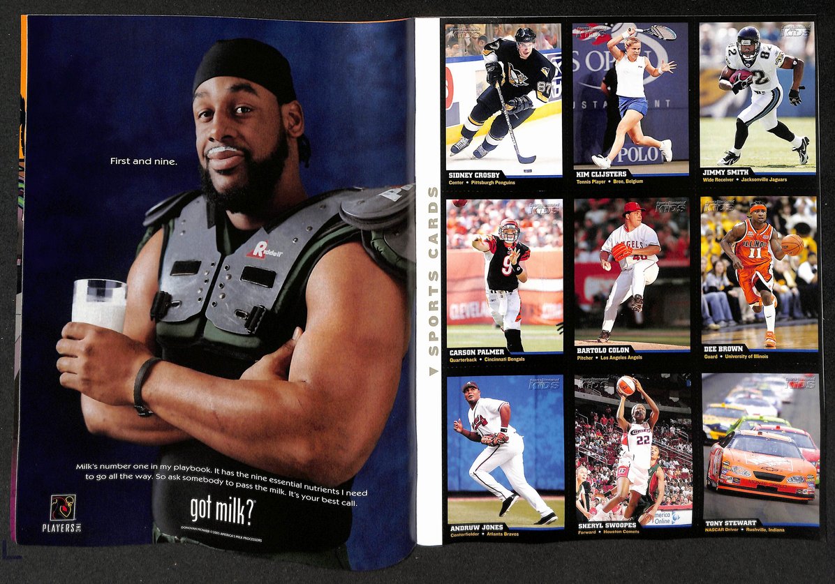 2005 Sports Illustrated for Kids Peyton Manning w/ Cards Crosby Stewart 211561