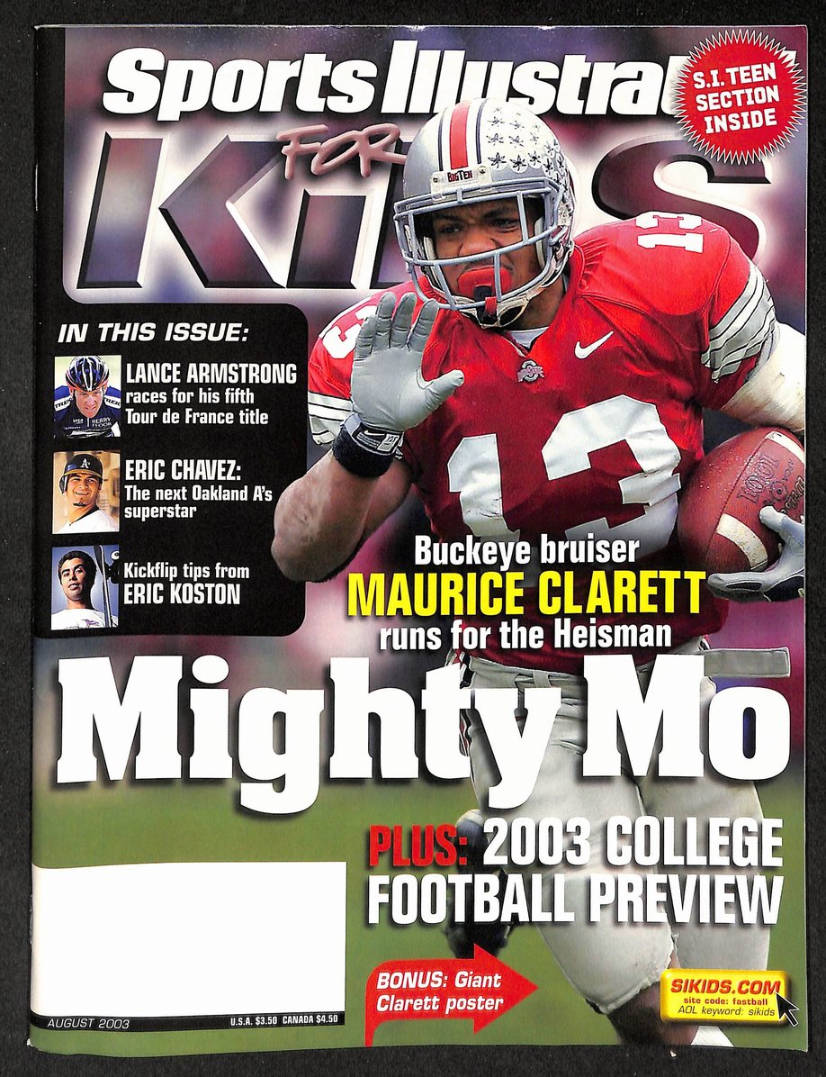 2003 Sports Illustrated for Kids Maurice Clarett w/ Cards Kobe Bryant 211562